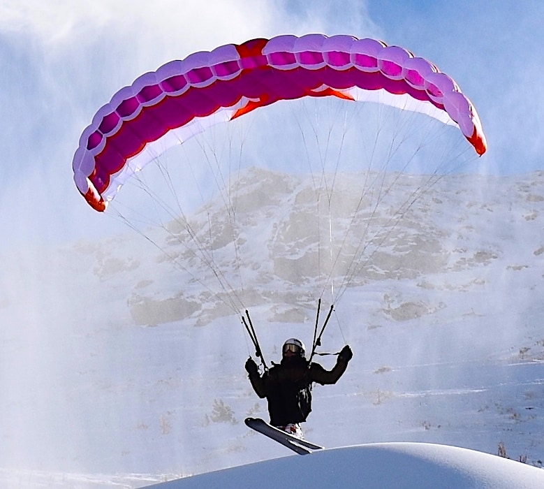 fizz2 speedwing miniwing mini-aile for speedriding lilac on snow